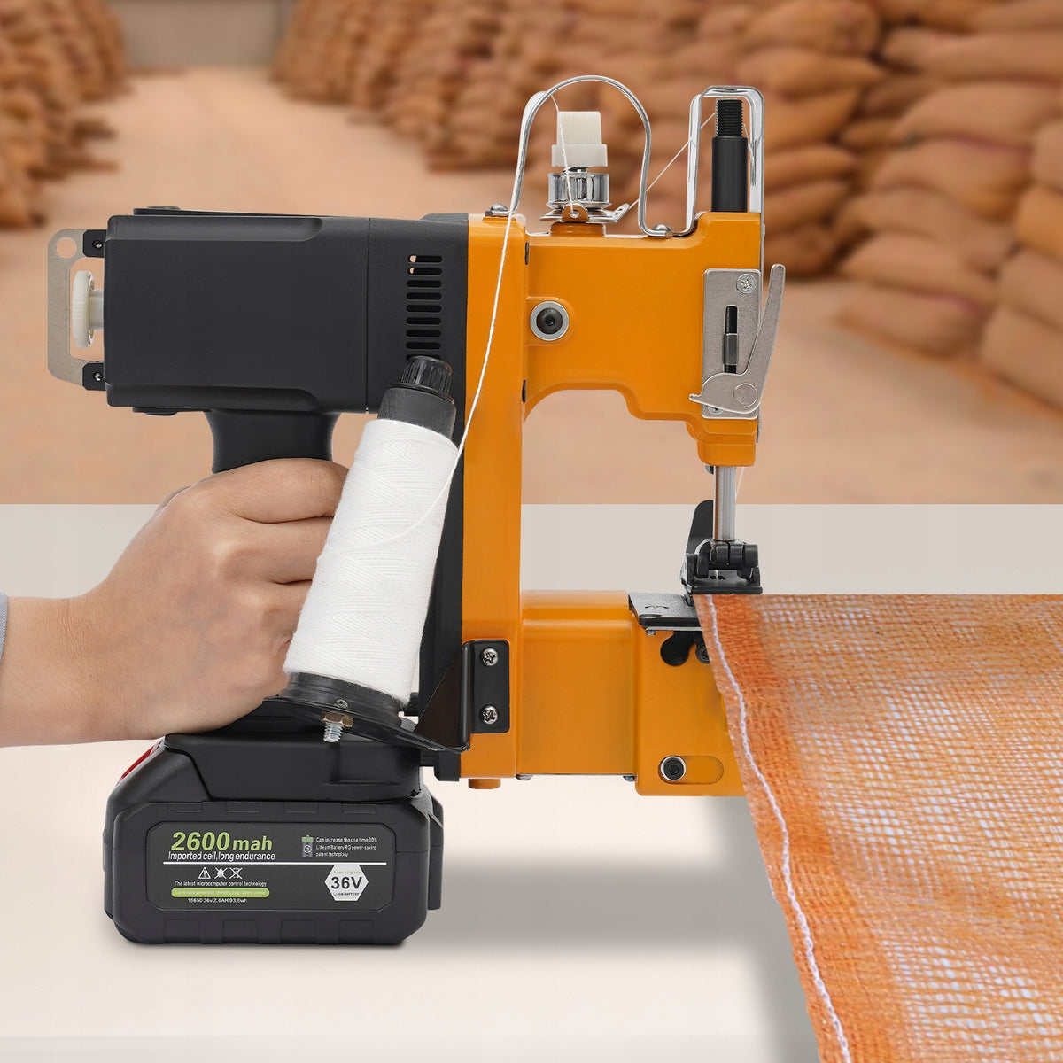 190W 36V HAND SEWING BAG MACHINE, 0,3-10MM SEWING THICKNESS Brand no brand