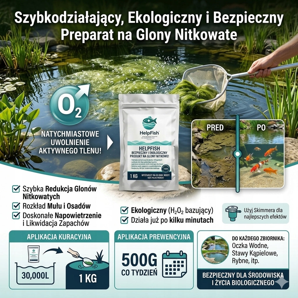 1KG ALGAE ELIMINATION Oxygenator Eyes slime and silt thread algae Packaging status original