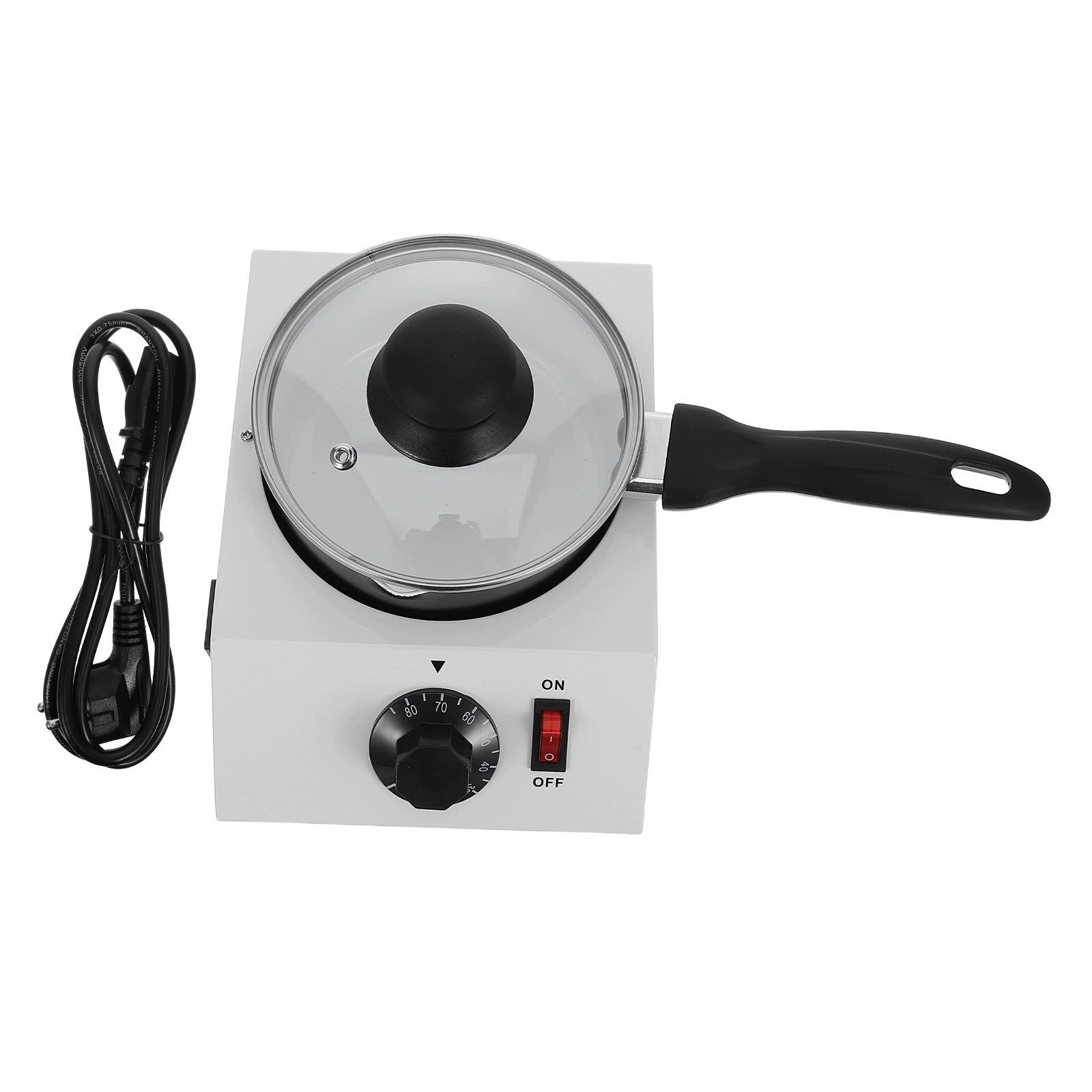 1SET WHITE STAINLESS STEEL ELECTRIC CHOCOLATE AND BUTTER MELTING POT Brand no brand