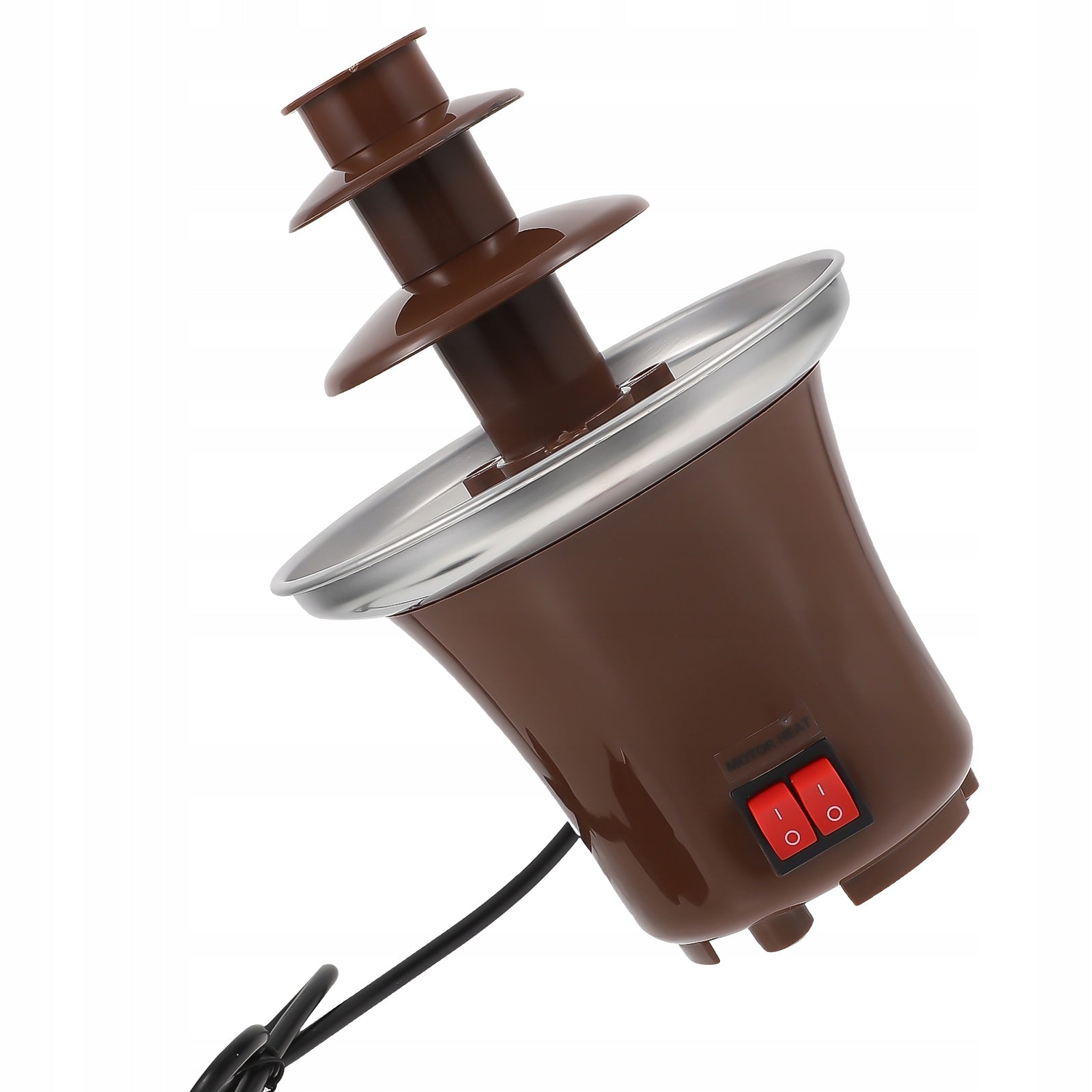 1SZT ELEGANCKA CZEKOLADOWA FONTANNA Z TWORZYWA I STALI NIERDZEWNEJ Brand no brand