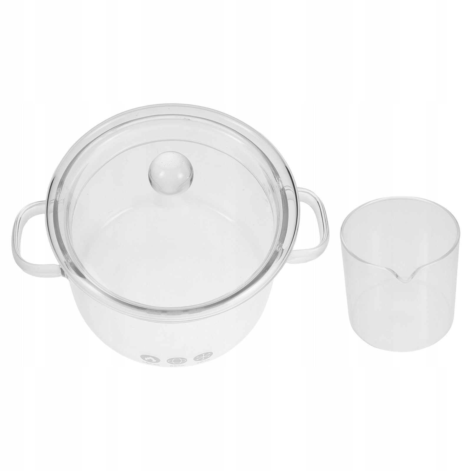 1Set Transparent Glass Rose Hydrolat Distillation Pot with Collection Cup Brand no brand