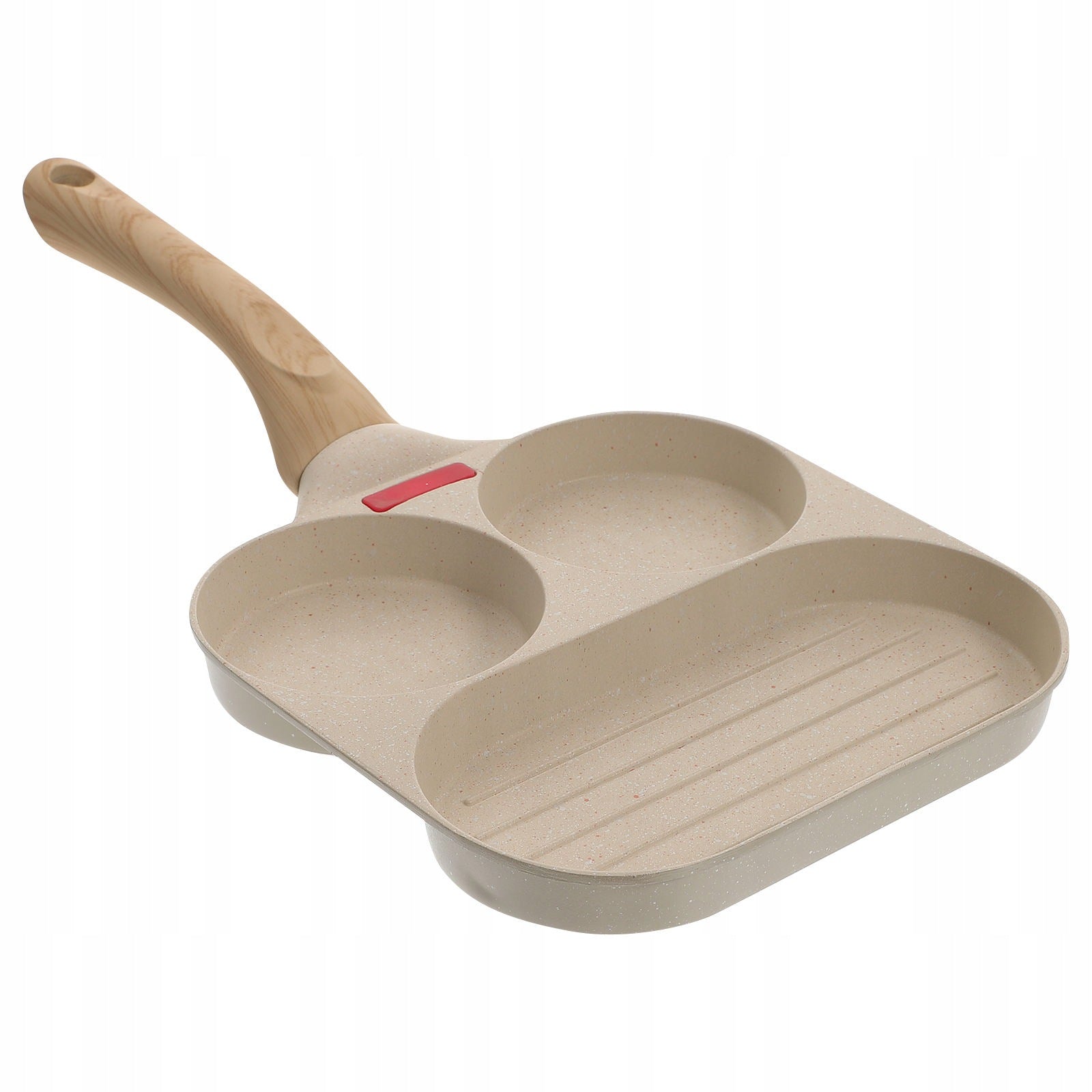 1ZEST SOLIDNA PATELNIA DO JAJEK I PANCAKES IDEALNA NA CAMPING Dominant color beige/brown