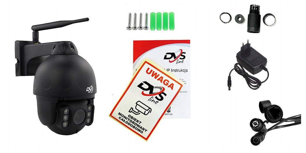 Belaidė WiFi IP kamera DVS, 5MP, su garsu, judesio ir žmogaus sekimu