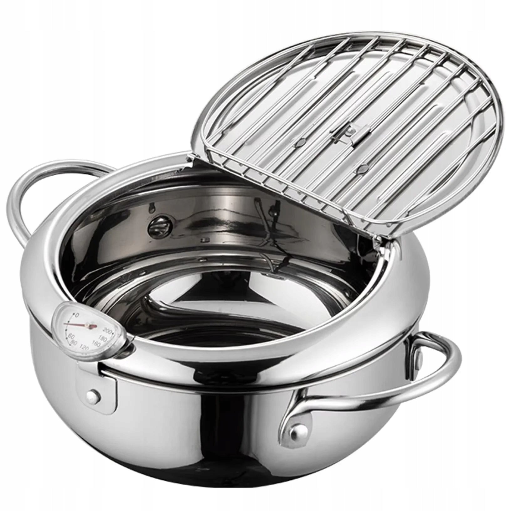 2,2L Stainless Steel One Piece Tempura Fryer