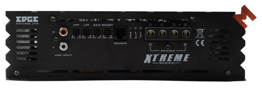 2-CHANNEL AMPLIFIER 2x1800W RMS 1ohm EDGE XTREME EDX1800.2FD + REMOTE CONTROL Manufacturer code EDX1800.2FD