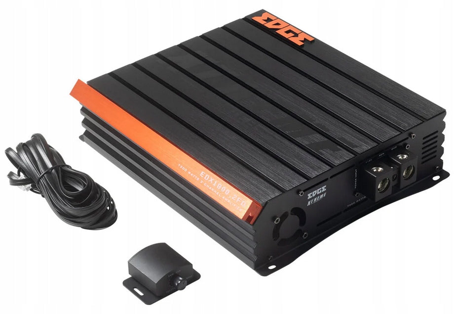 2-CHANNEL AMPLIFIER 2x1800W RMS 1ohm EDGE XTREME EDX1800.2FD + REMOTE CONTROL Packaging status original