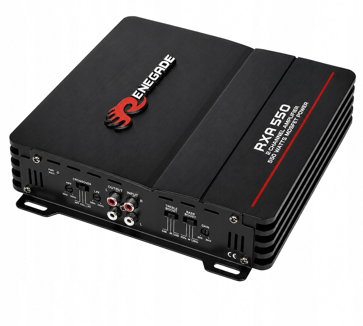 2-CHANNEL AMPLIFIER RENEGADE RXA550 2x75W RMS BRIDGE 250 W RMS