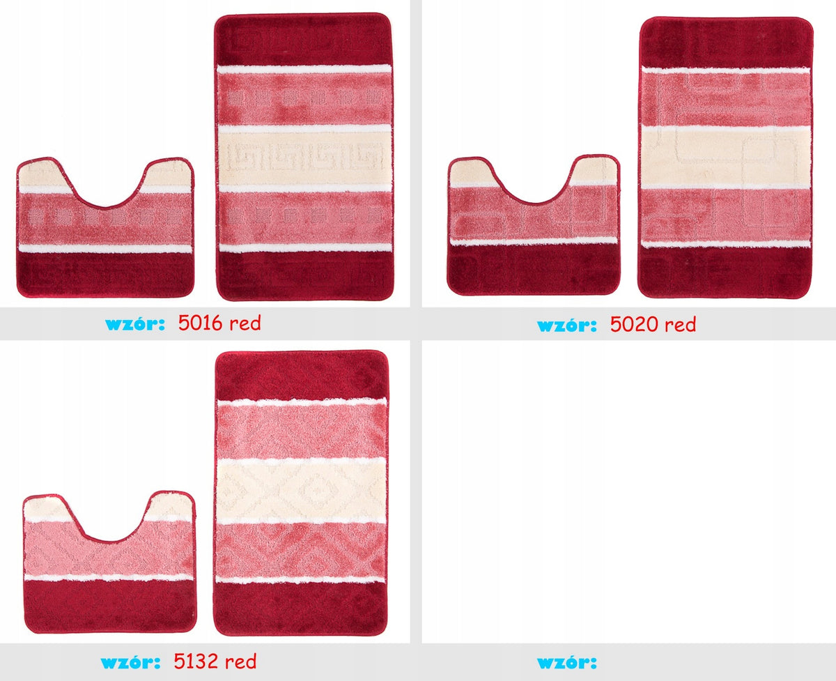 2-ELEMENT BATHROOM MATS ANTI-SLIP THICK 24H Manufacturer code Dywaniki łazienkowe