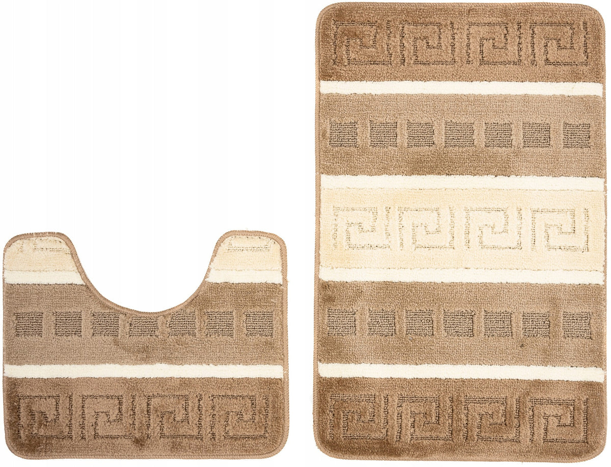 2-ELEMENT BATHROOM MATS ANTI-SLIP THICK 24H