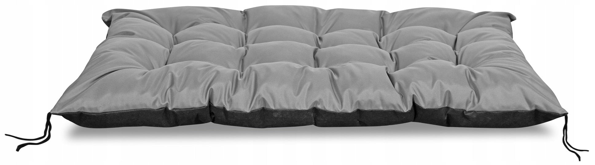 2 Garden Cushions 120x80x40 cm for Bench Pallet Swing Waterproof Grey Color gray
