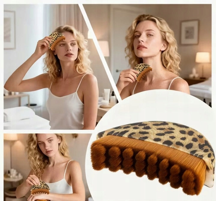 2× NECK FACE MASSAGE BRUSH massage lymphatic drainage dry massager Packaging status original