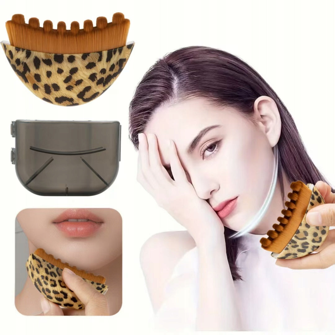 2× NECK FACE MASSAGE BRUSH massage lymphatic drainage dry massager