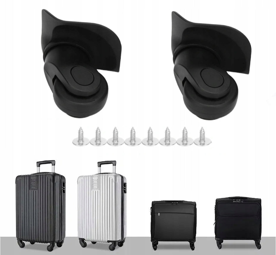2 PCS BLACK WHEEL FOR SUITCASE BAG SUITCASE PARTS Manufacturer code B&M