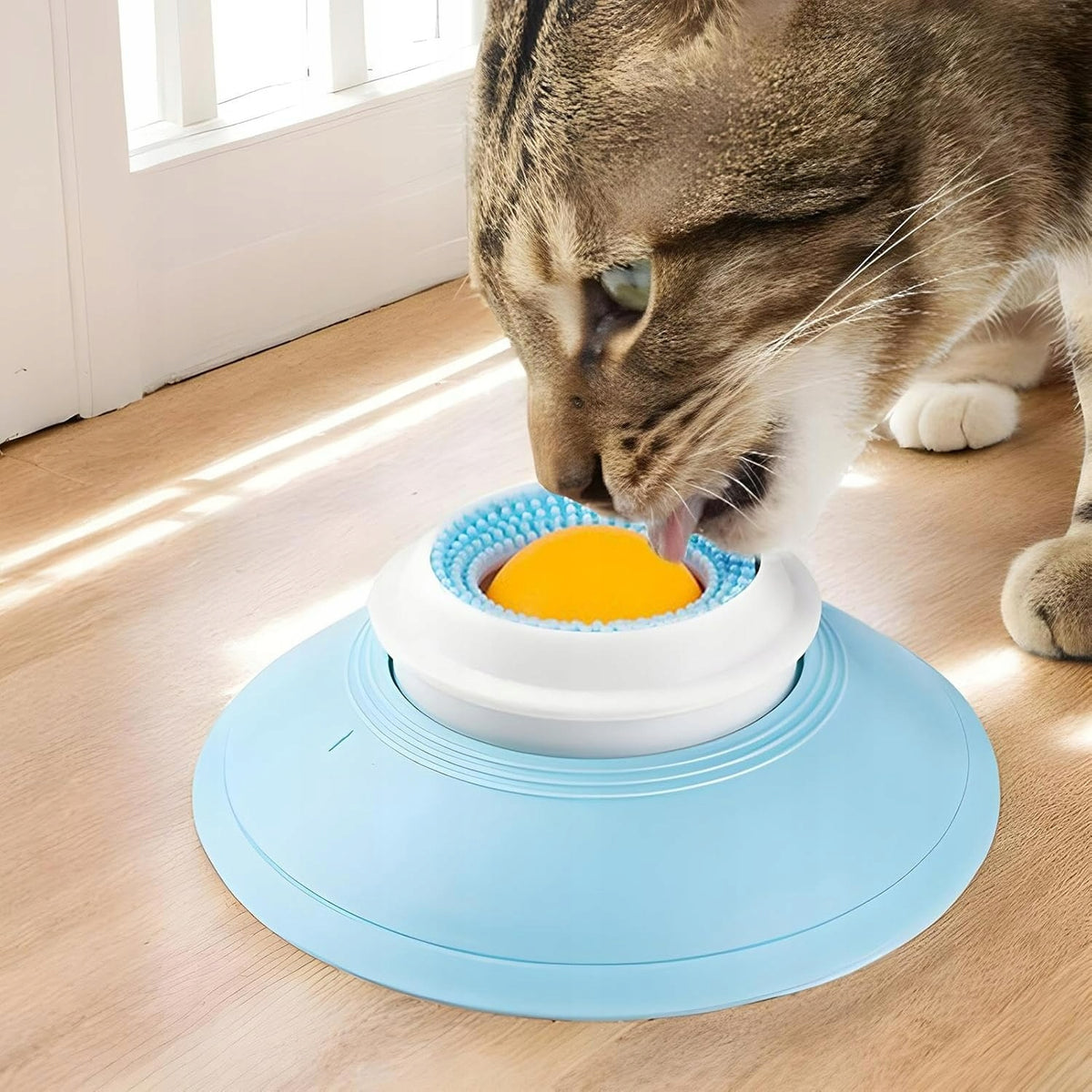 2 PCS CAT DOG FOOD SLOWING BOWL 360° ROTATION LICKING BALL Packaging status original
