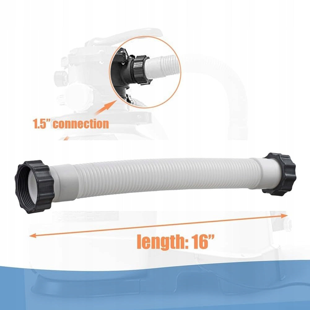 2 PCS POOL FILTER HOSE, FLEXIBLE POOL PIPE PUMP, PIPE Product weight with unit packaging 0.37 kg