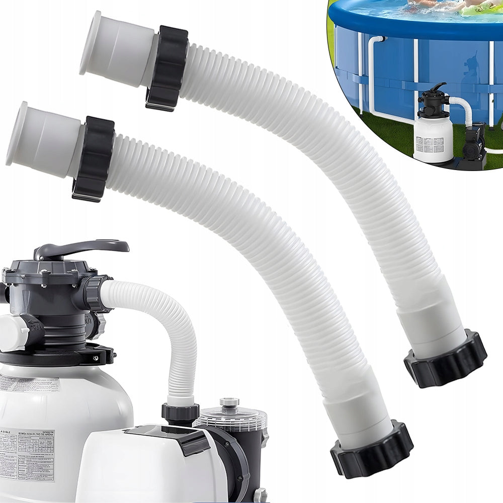 2 PCS POOL FILTER HOSE, FLEXIBLE POOL PIPE PUMP, PIPE