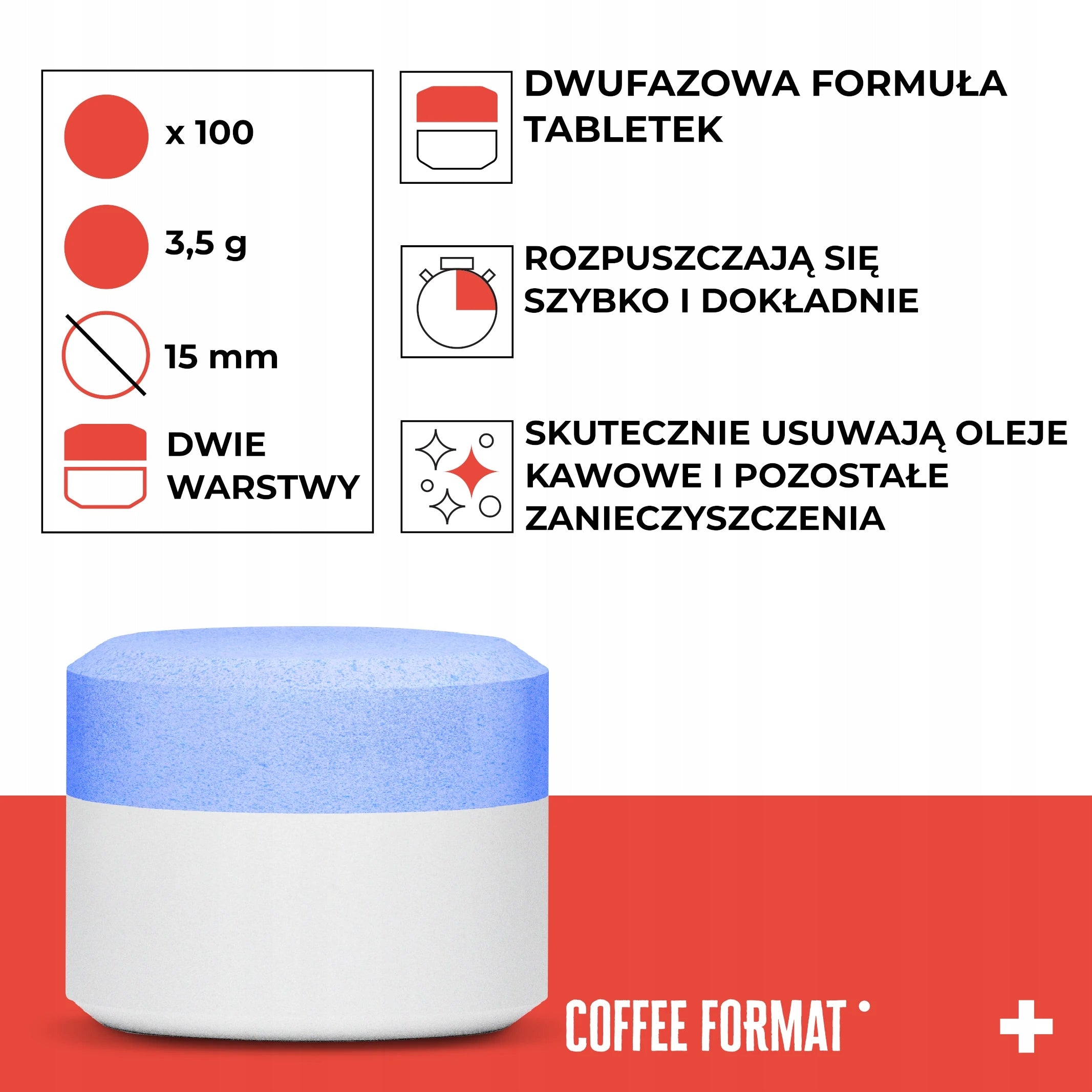2-Phase Cleaning Tablets for Jura and Coffee Format 100 x 3,5g Packaging status original