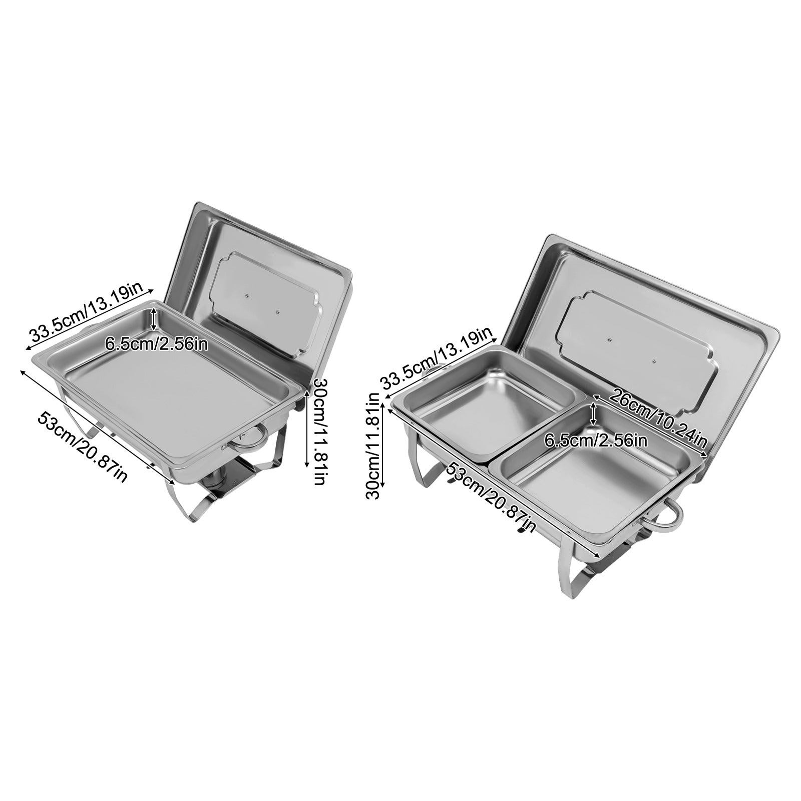 2 Piece 3.5L Chafing Dish Buffet Set, Chafing Dish Set Packaging status original