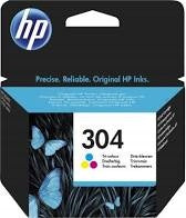 2 X HP 304 Colour +BK N9K06AE N9K05AE F.V23% Manufacturer HP