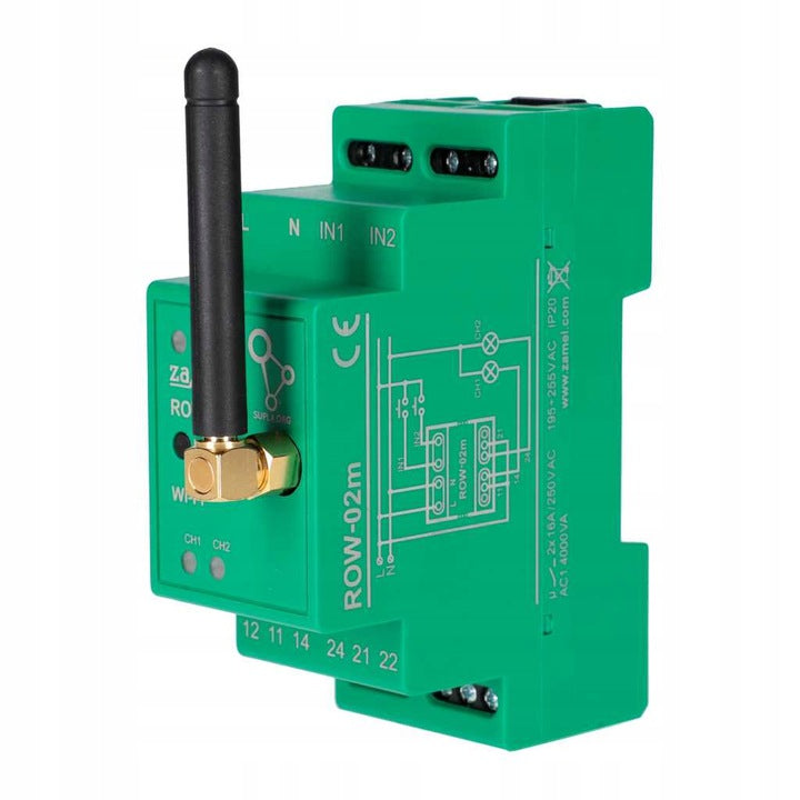 2-channel controller 230V Zamel Supla ROW-02M SUPLA ZAMEL