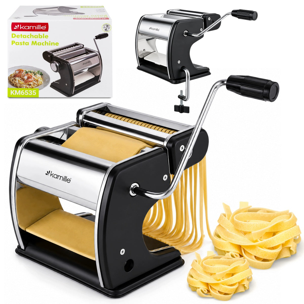 2-in-1 CAKE ROLLING PASTA MAKING MACHINE KAMILLE