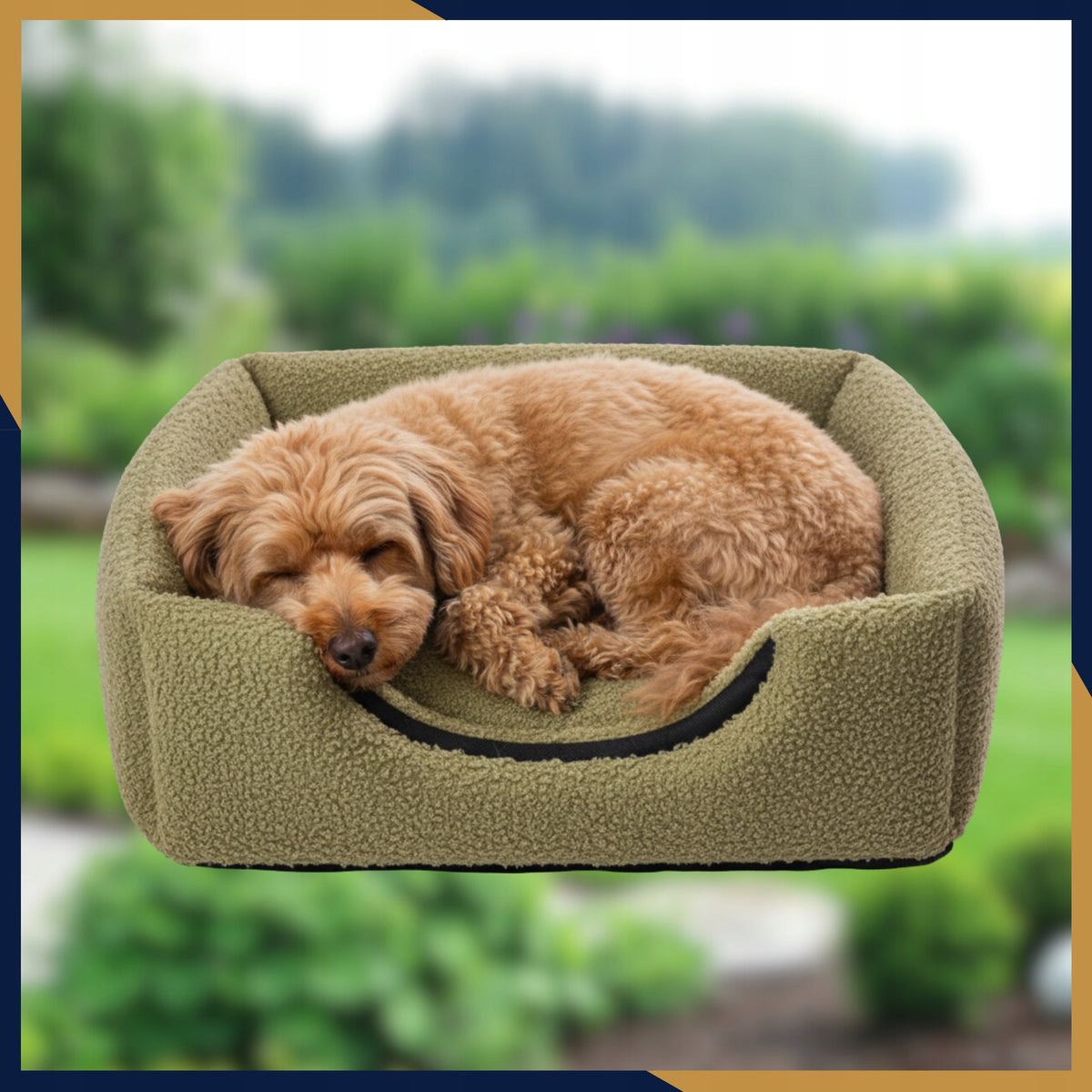 2-in-1 Dog/Cat Bed House 70x70cm XL Non-Slip Pet Bedding Packaging status original
