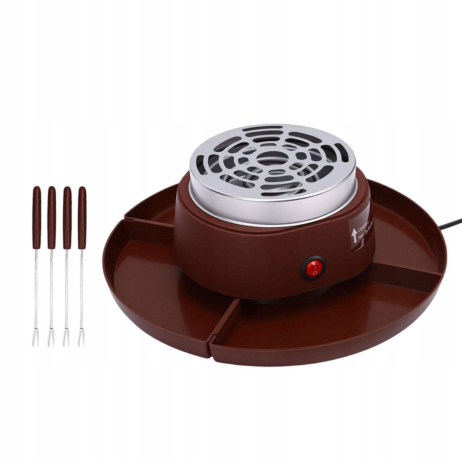 2-in-1 electric smores frying machine and fondue pot, VH