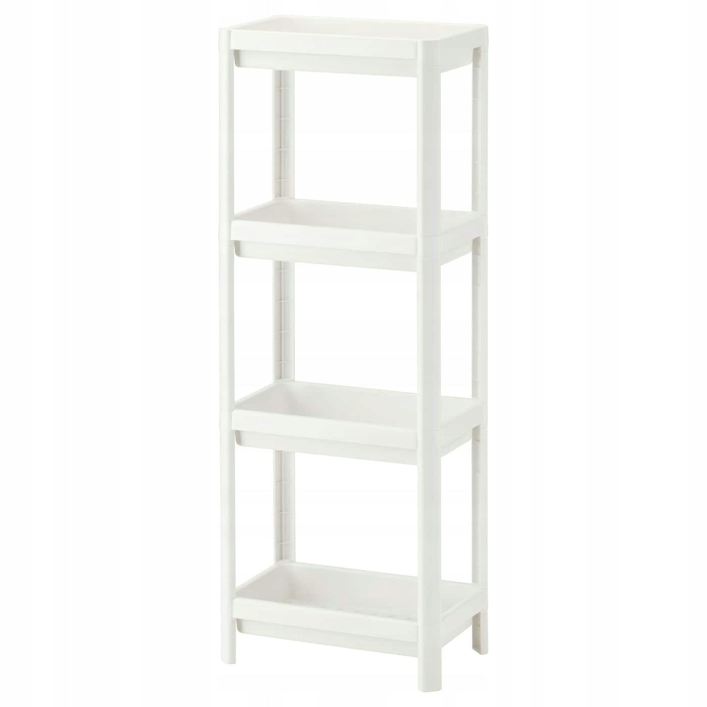 2 pcs VESKEN Bookcase - white 37x23x101 cm Brand IKEA