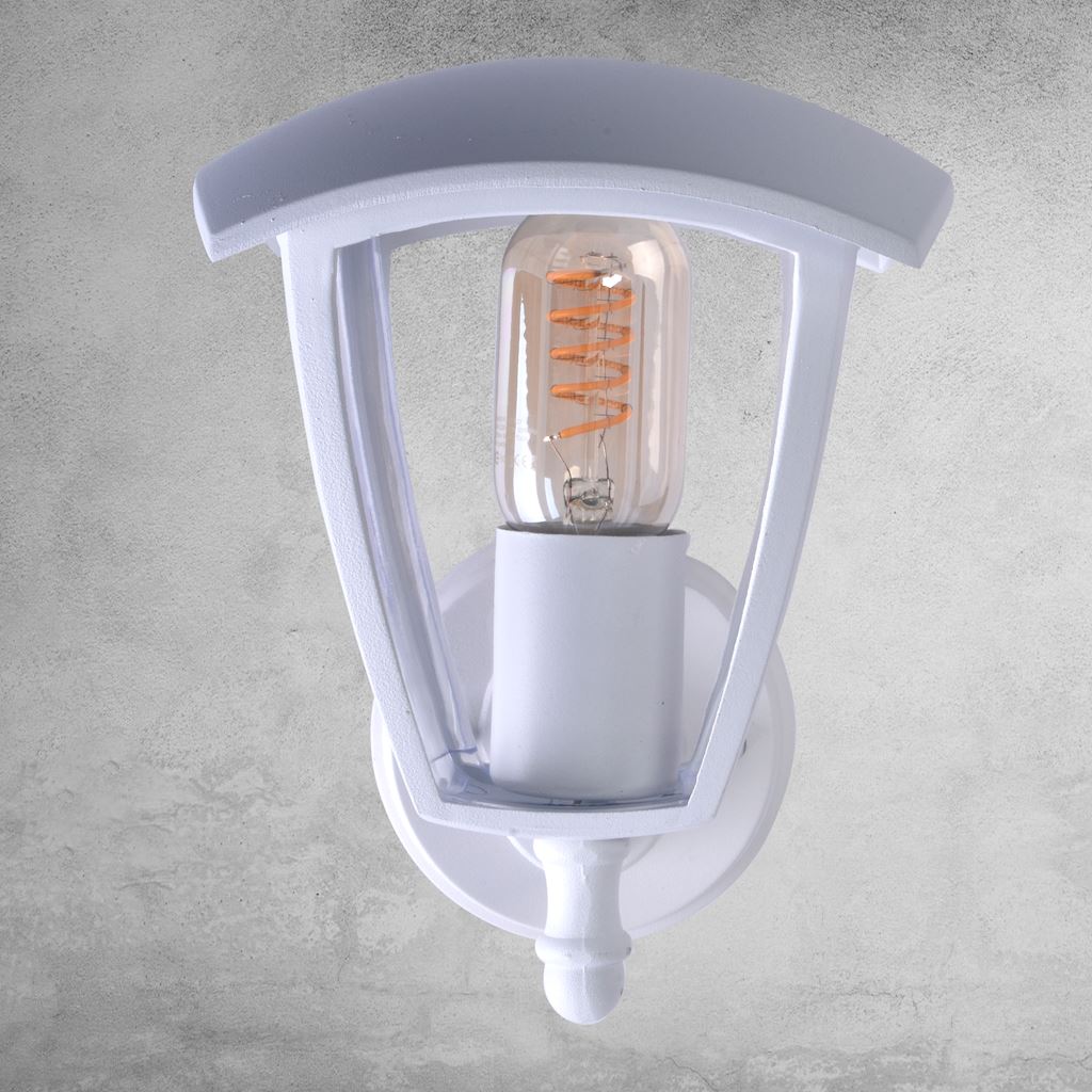 2 x FOX WHITE 1xE27 Garden Wall Lamp Brand Eko-Light
