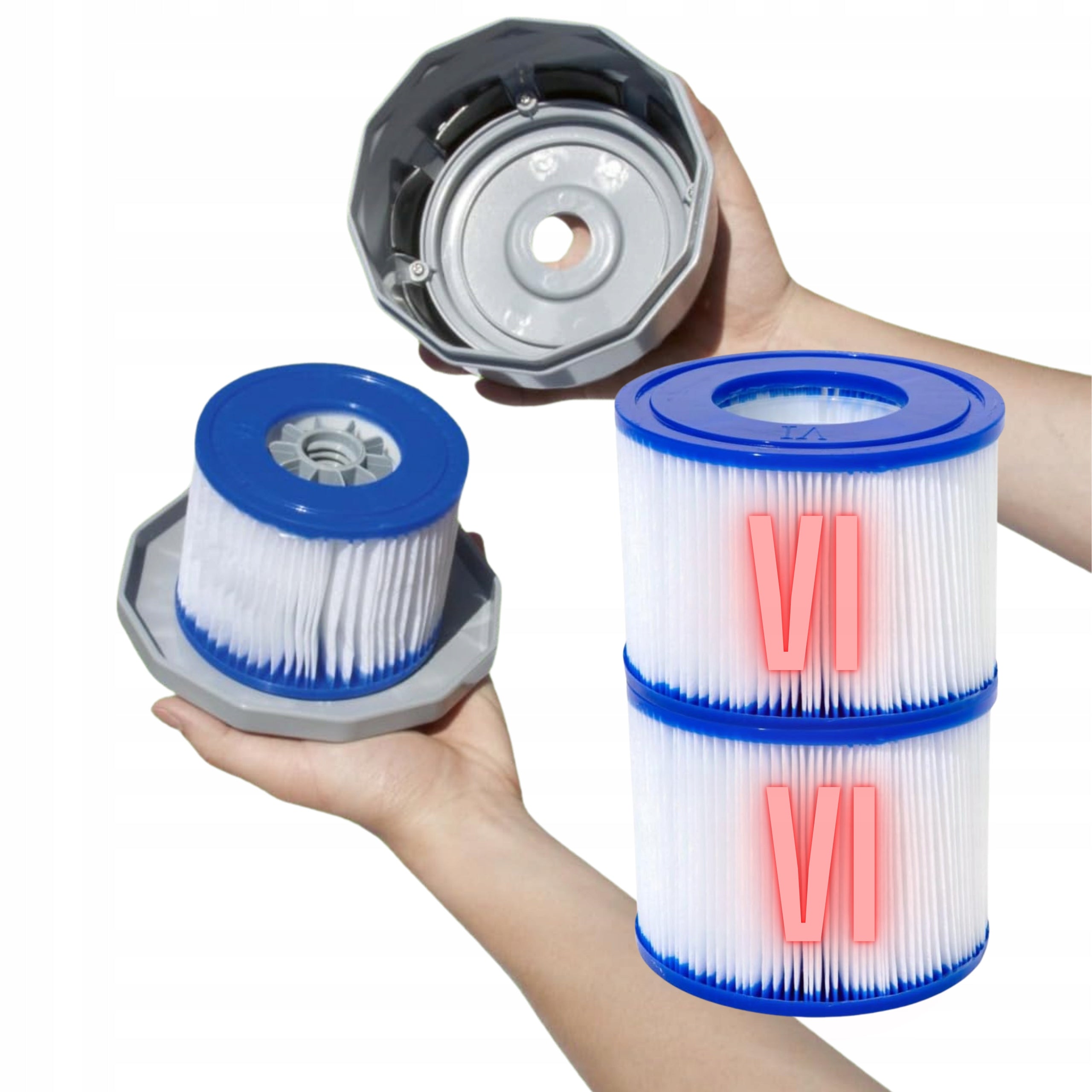 2 x Filter filters for pump Bestway 60311 Lay Z Spa