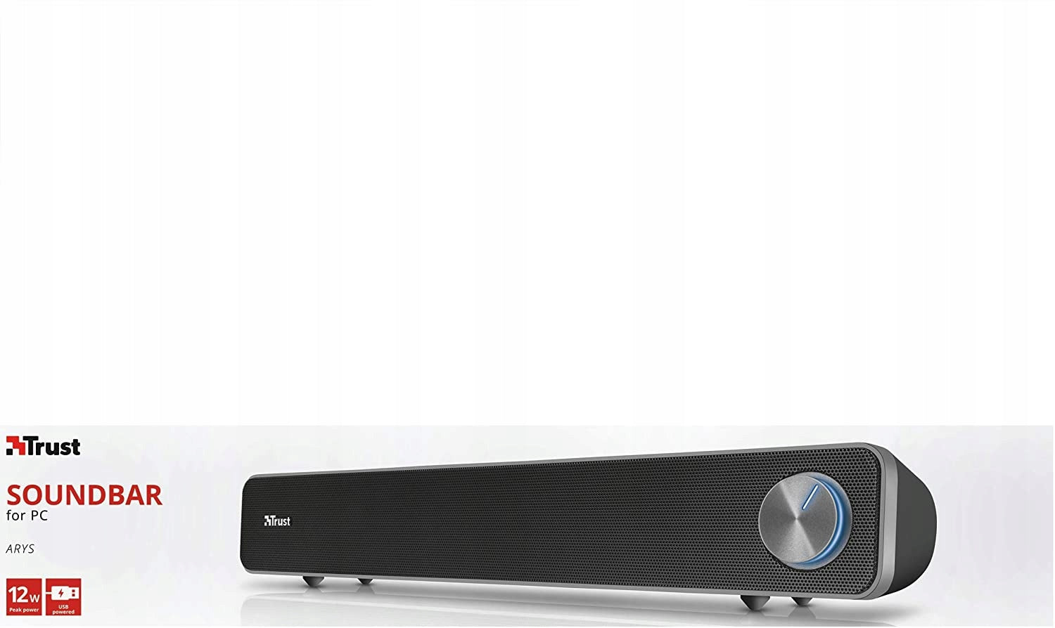 2 x Trust Arys soundbar speaker for TV monitor Color black