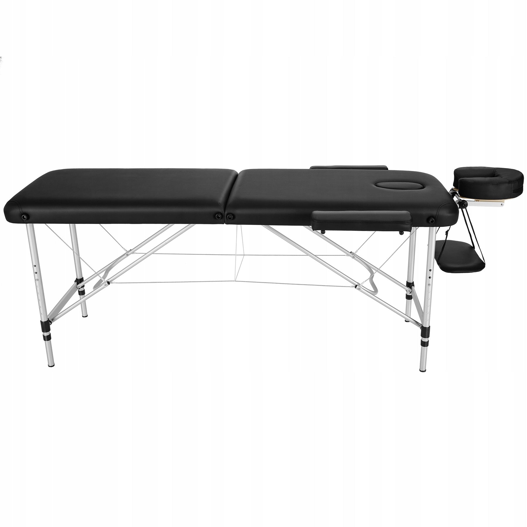 2-zone massage table with upholstery and aluminum frame Frame material aluminum