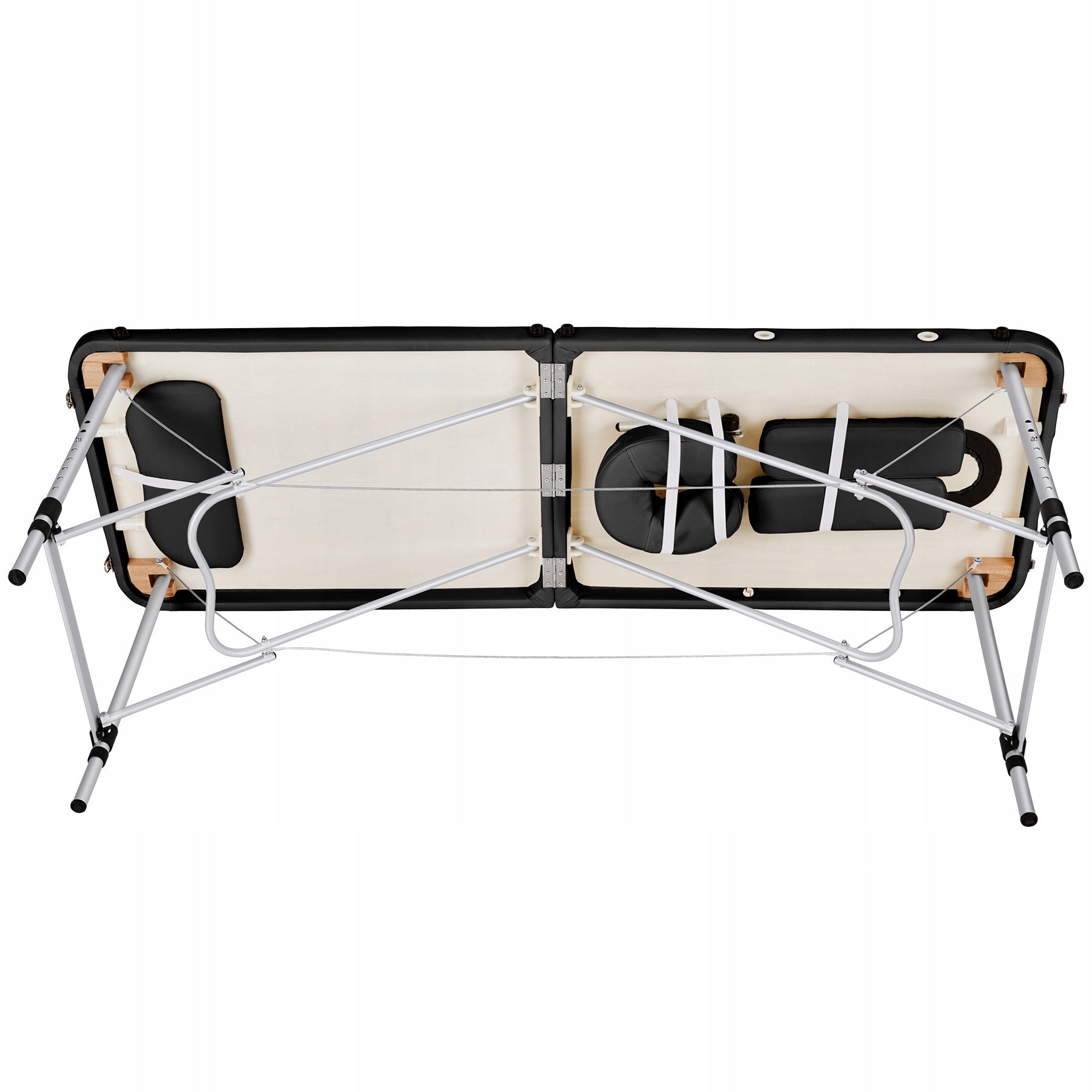 2-zone massage table with upholstery and aluminum frame Kind folding table