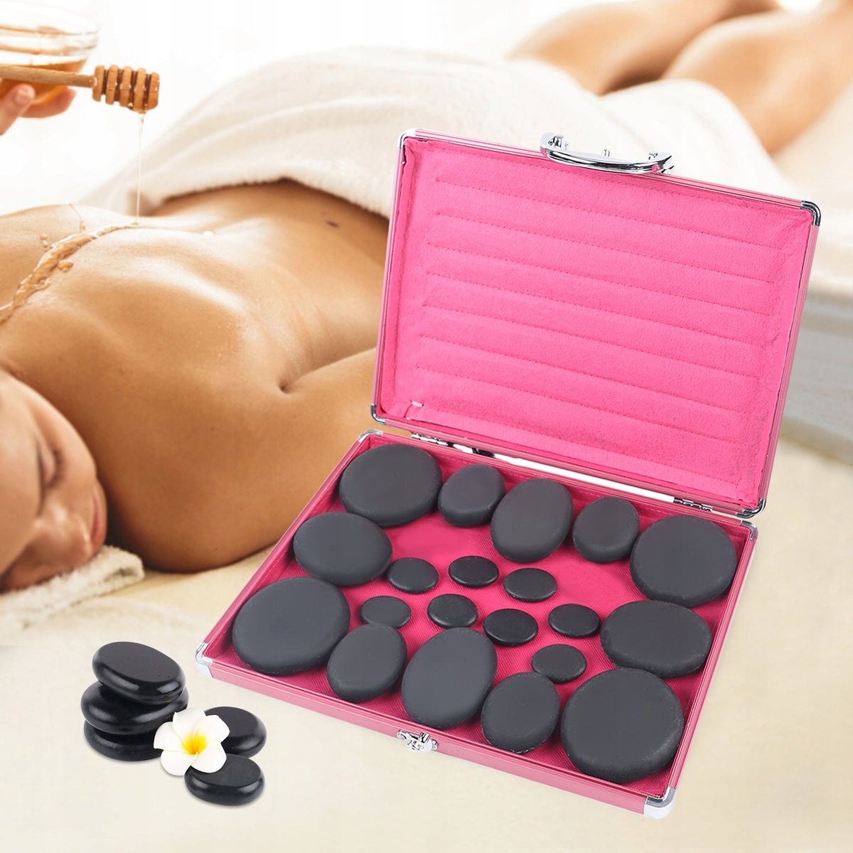 20 Pcs Massage Stone with 220v Heater Manufacturer code dg2024112715098