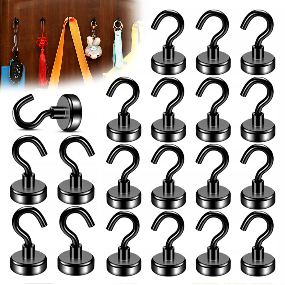 20 ROUND METAL HOOKS WITH 16 MM DIAMETER MAGNETIC HOOKS Brand no brand
