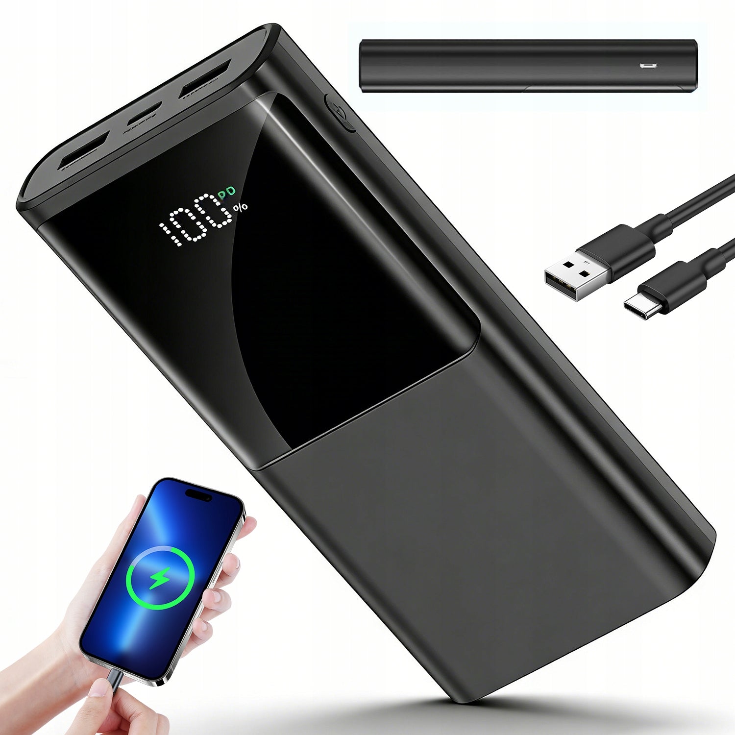 20000MAH POWERBANK 22.5W 2 USB-A 1 TYPEC FOR IPHONE SAMSUNG AND TABLETS
