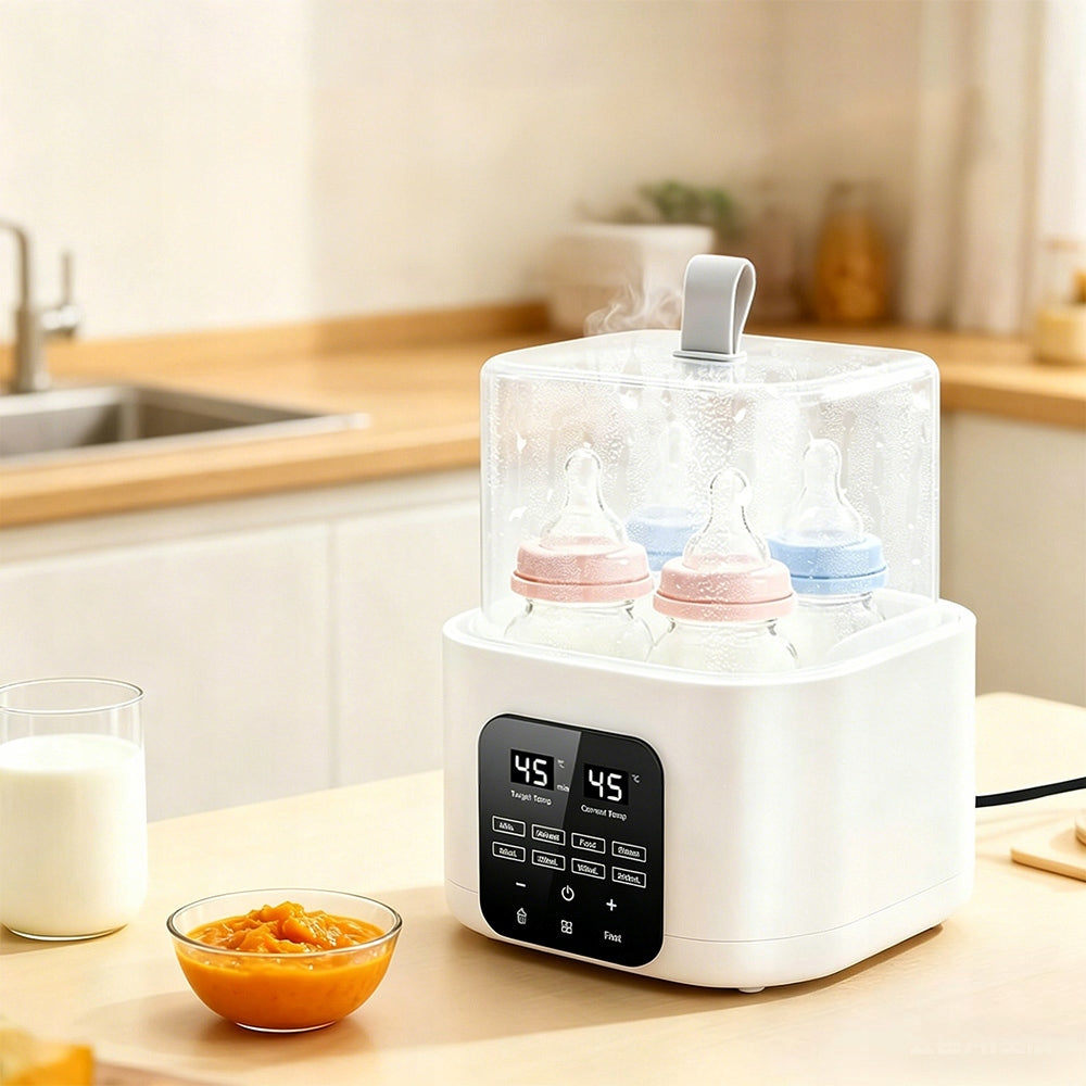 200W Teat Bottle Sterilizer Heater Portable 4 Bottles Brand no brand