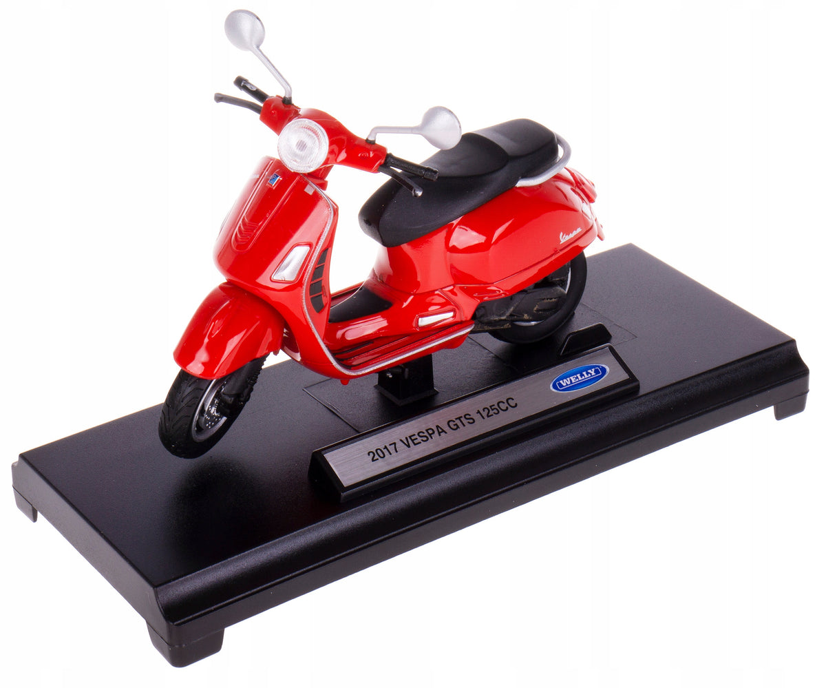 2017 VESPA GTS 125CC SCOOTER MODEL WELLY 1:18 JUNE
