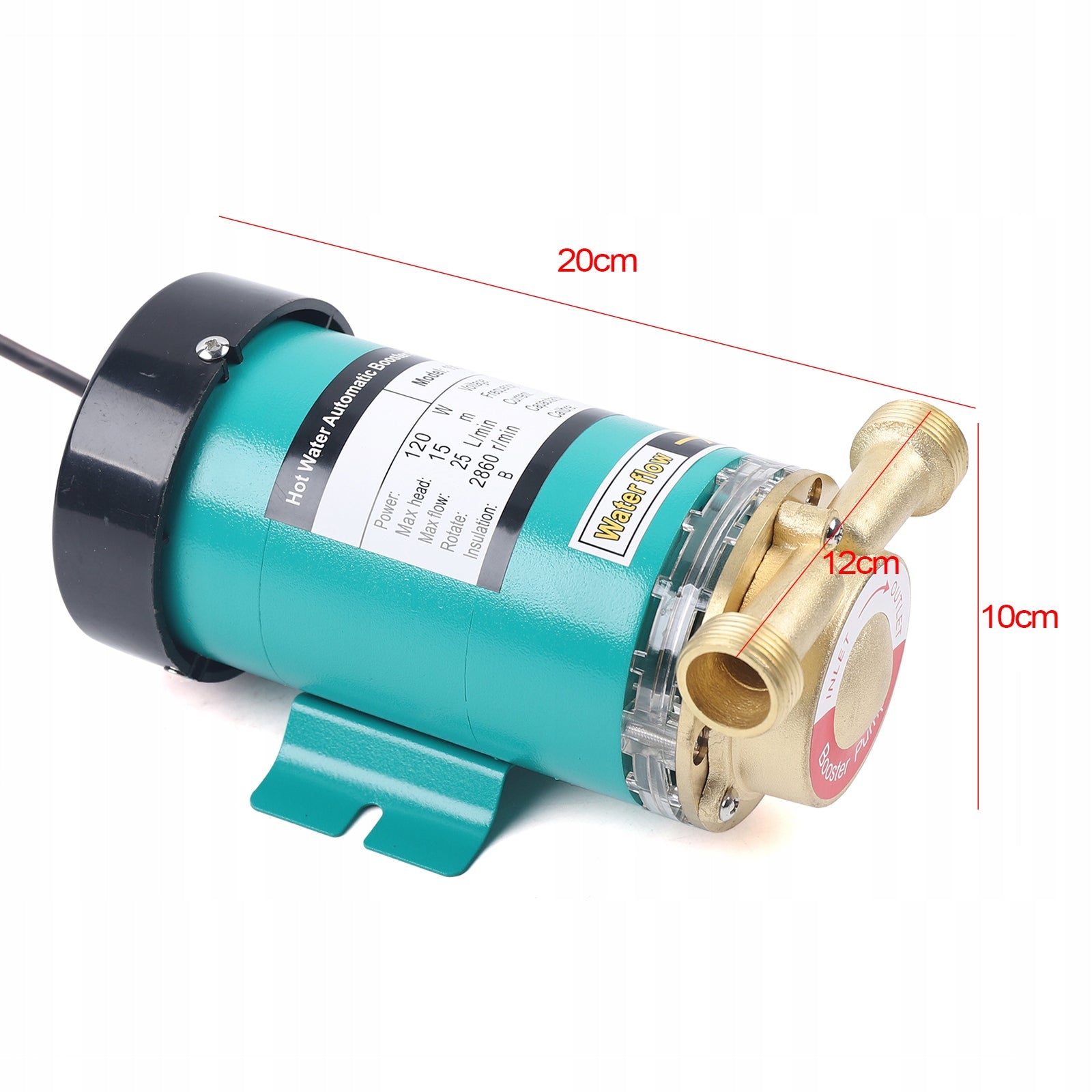 2024 Water pressure booster pump 120W 25 l/min Brand no brand
