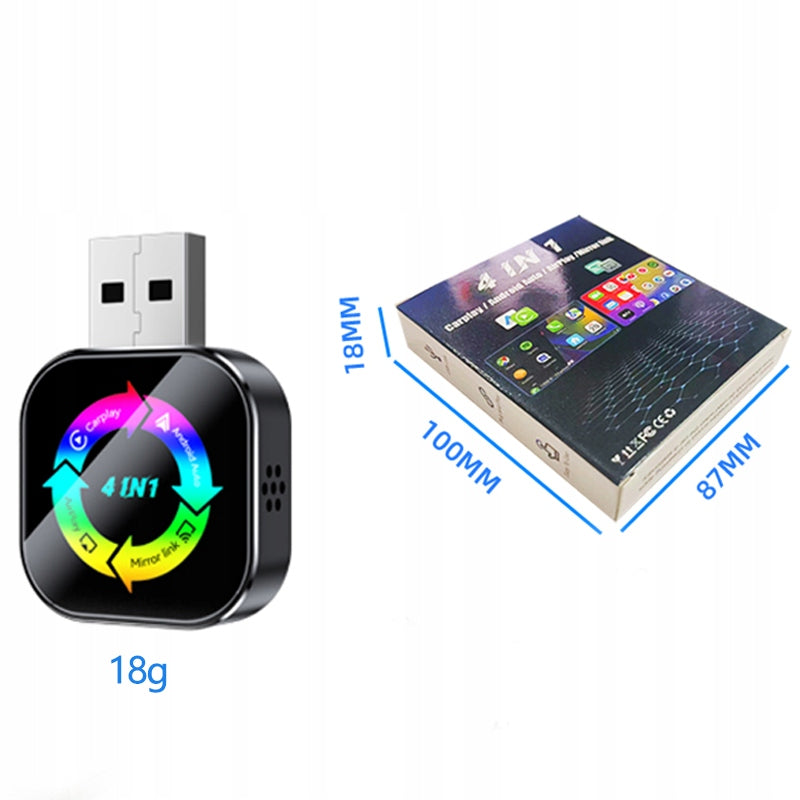 2026 CarPlay/Airplay/Android Auto/Mirror Link 4-in-1 Wireless Adapter Brand WINANQE
