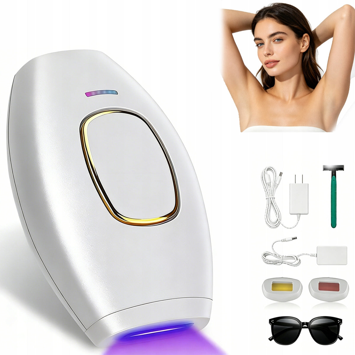 2026 NEW IPL Laser Epilator Strong Painless Bikini Large Set