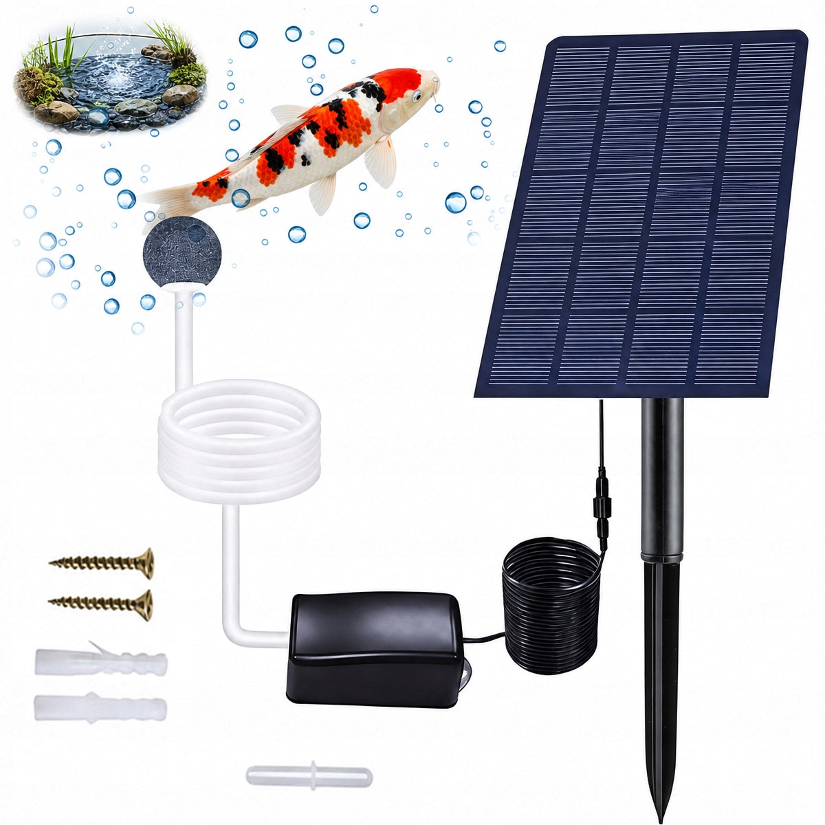 2026 NEW Solar Aerator for pond Water Pond Plot 2.5W