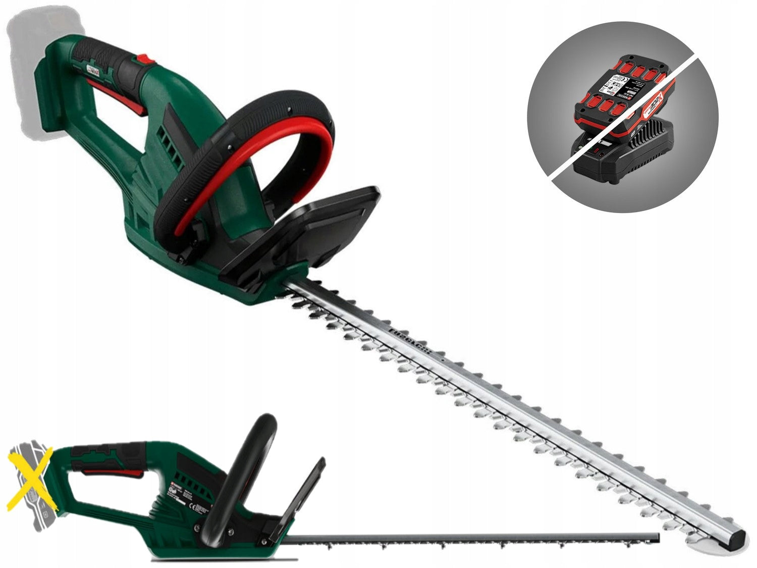 20V PHSA 20-Li D4 Cordless Hedge Trimmer Parkside