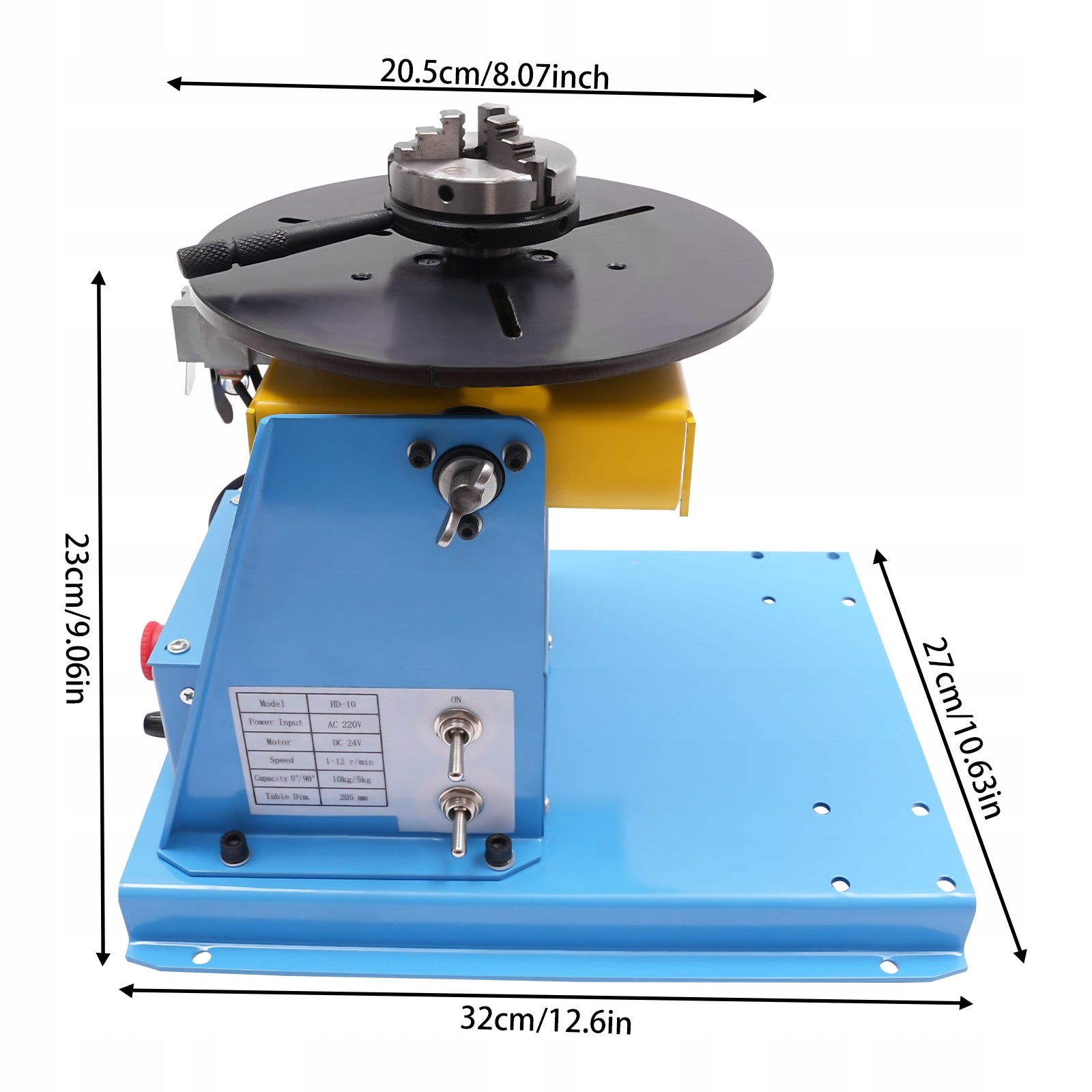 20W ROTARY WELDING POSITIONER TURNTABLE TABLE Manufacturer code 849701