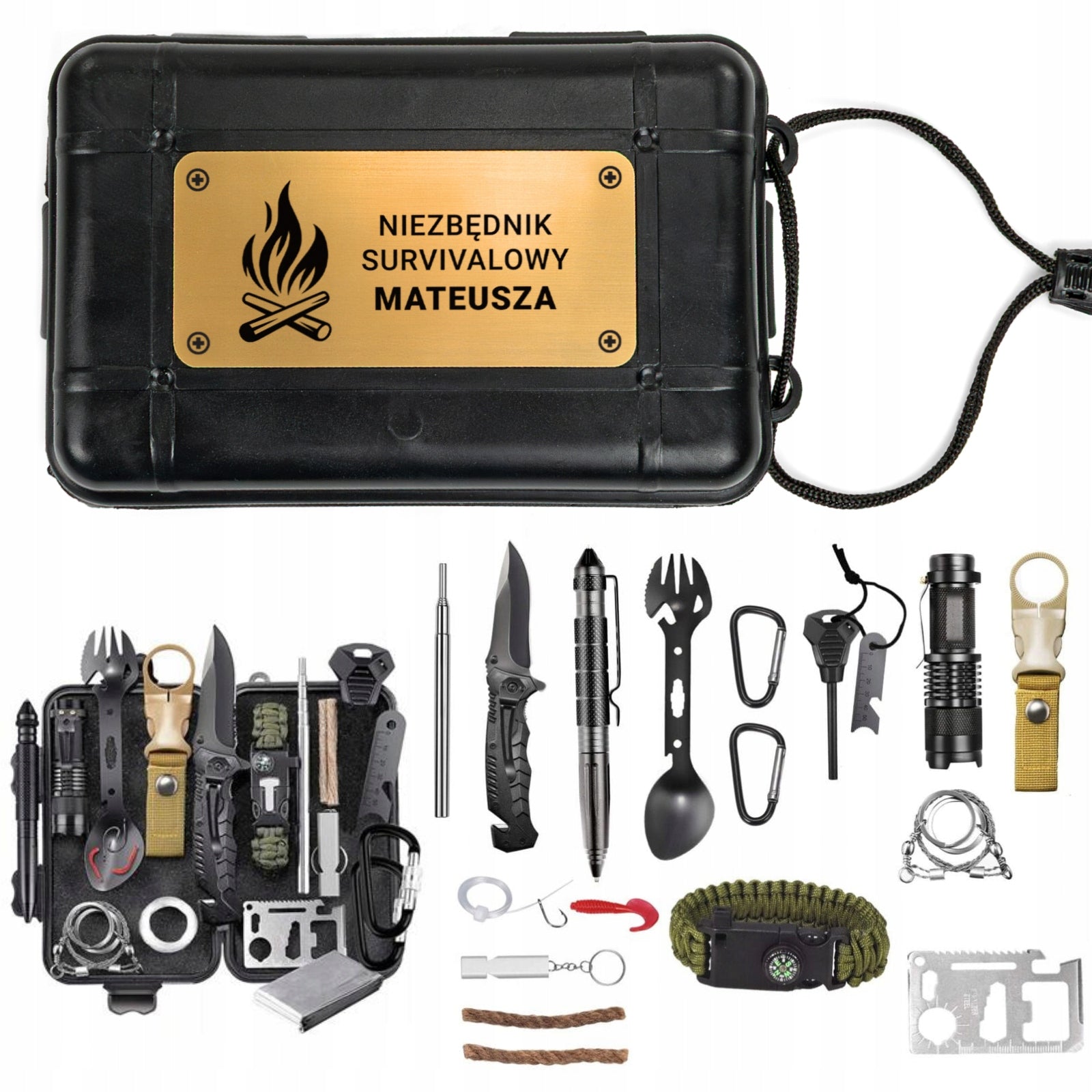 20in1 Survival Kit Gift for Dad Husband Guy for Birthday 18-99
