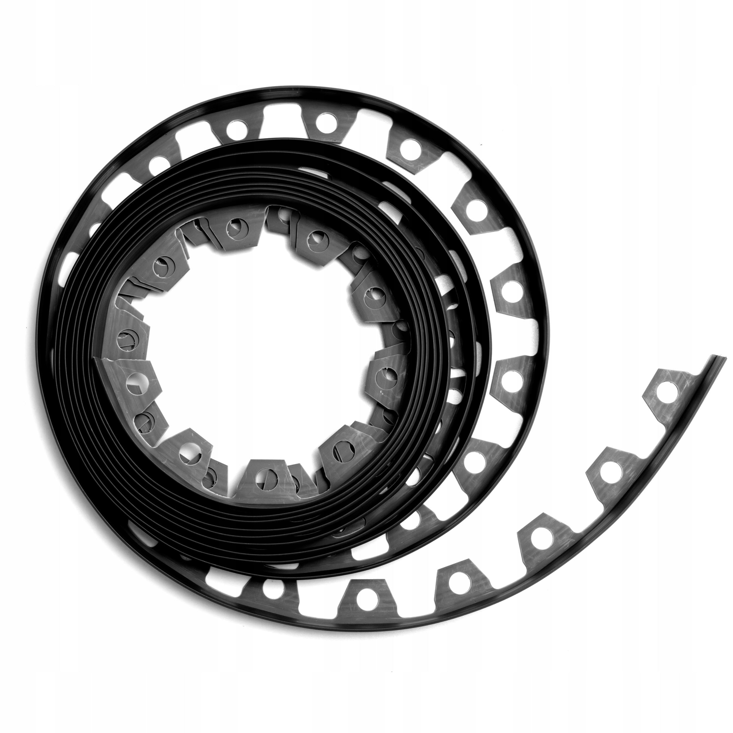 20m Lawn edging 6cm 60mm + anchors 60pcs - Garden edging Black Color black
