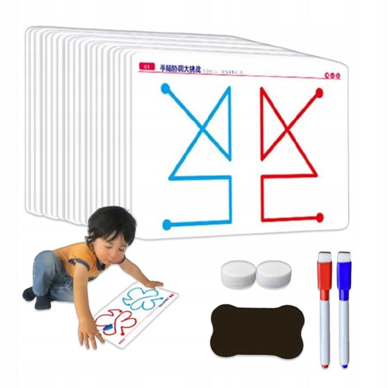 20pcs Educational Cards for Kids Left and Right Hemisphere Brain Development