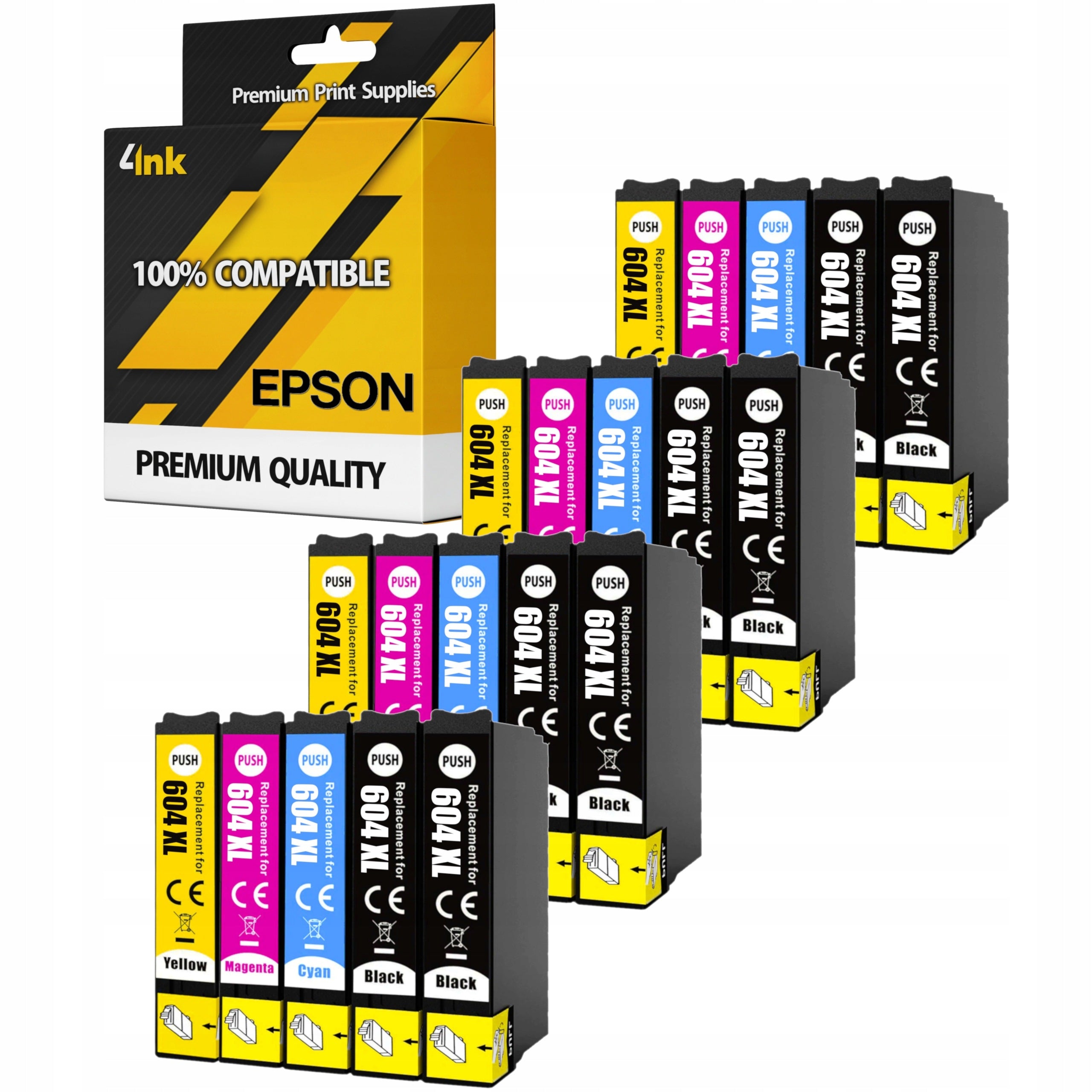 20x 604 XL CARTRIDGES FOR EPSON XP-2200 XP-2205 XP-3200 XP-3205 XP-4200 XP-4205
