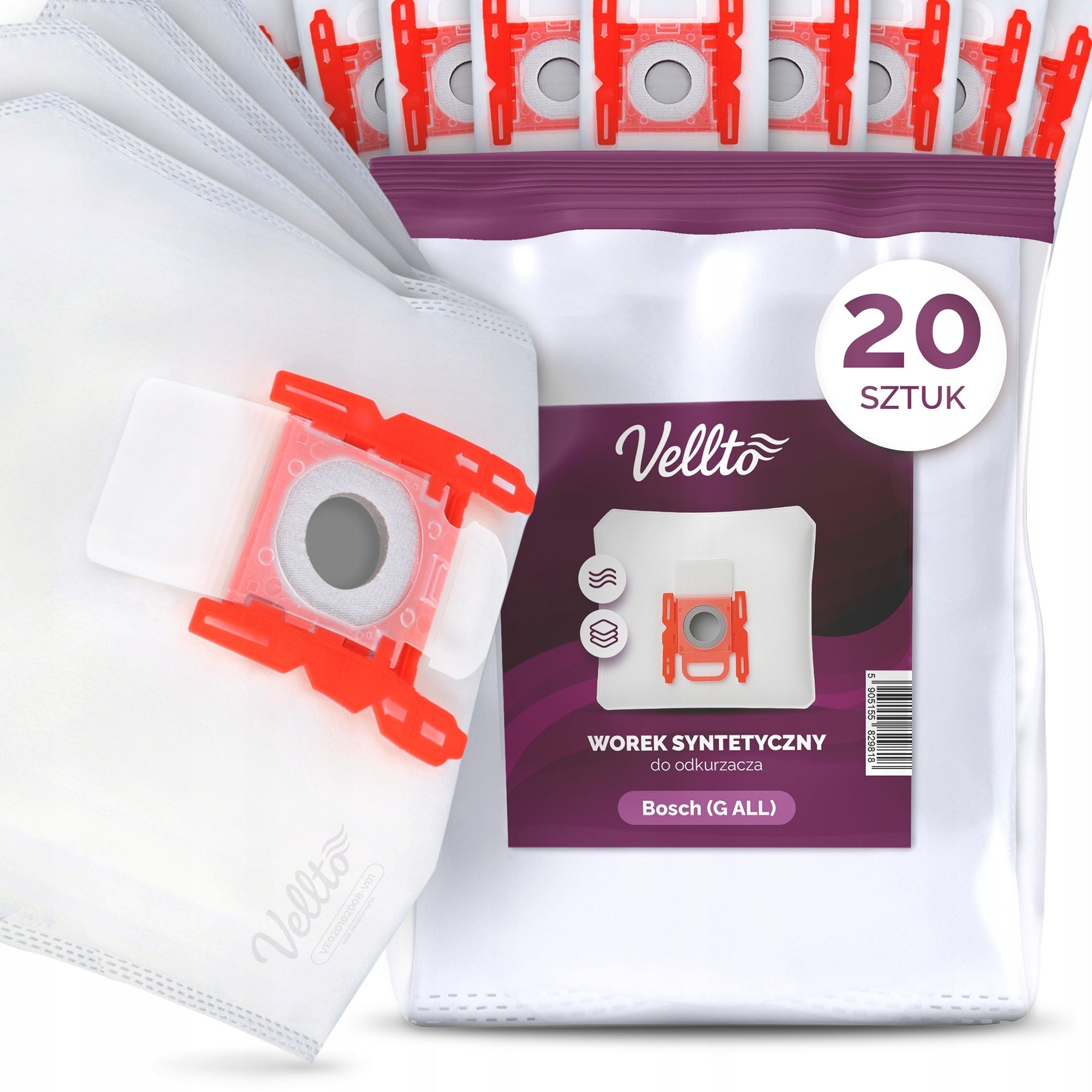 20x BOSCH G ALL GL20 GL30 BBZ41FGALL SERIE 2 4 6 8 G G9 VACUUM CLEANER BAG