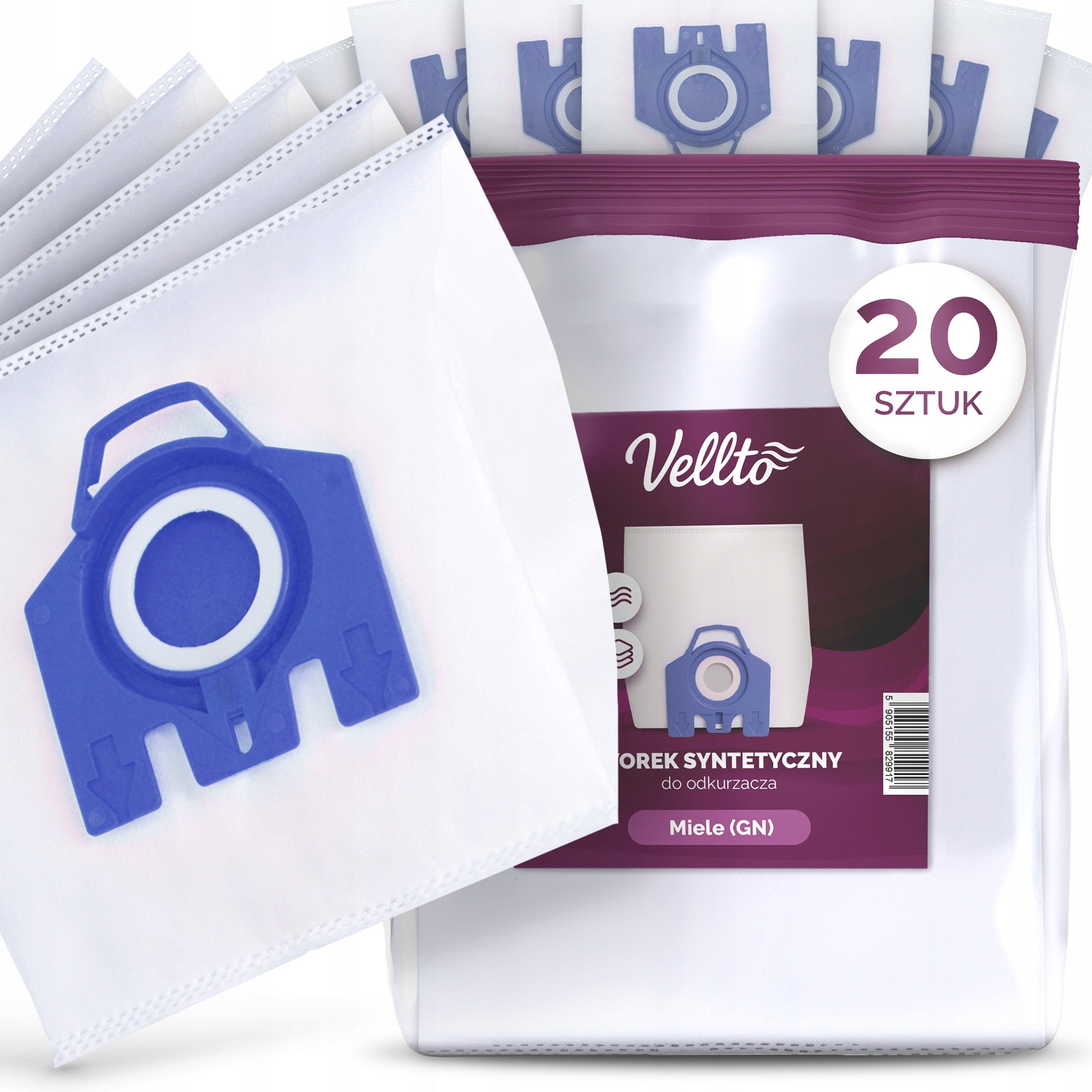 20x Miele 3D VACUUM CLEANER BAG GN Complete C2 C3 Classic C1 HyClean G9-V